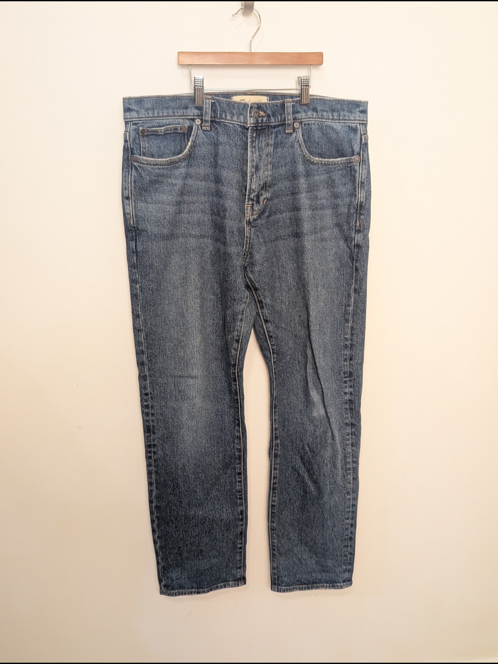 Madewell 1991 Straight Men's Medium Wash Blue Denim Jeans Size 32 X 30